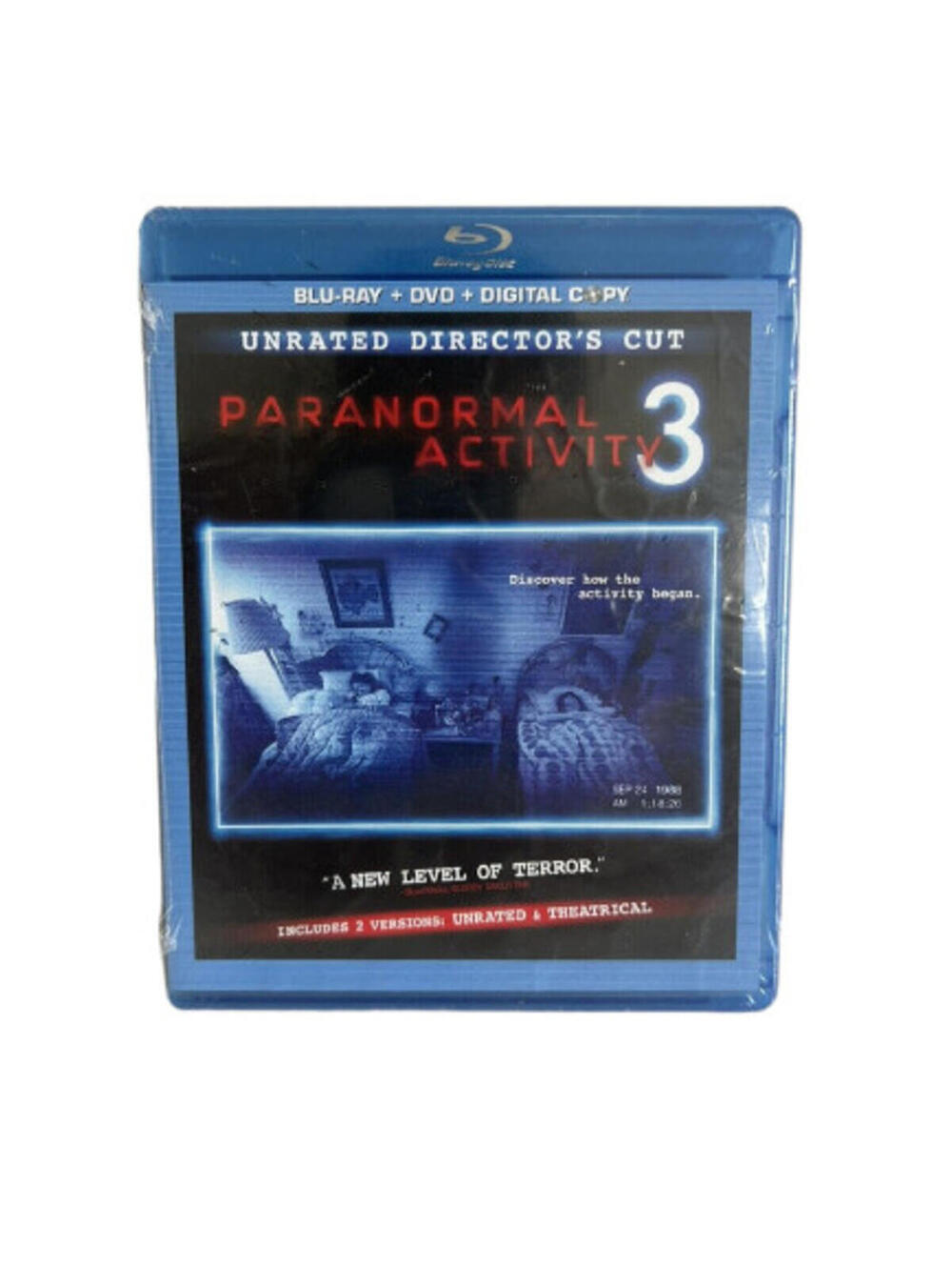 Paranormal Activity 3 (Blu-ray, 2011) NEW SEALED Horror Mystery Found Footage